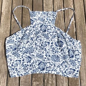 LF Stores NWT Crop Top with Zipper Back